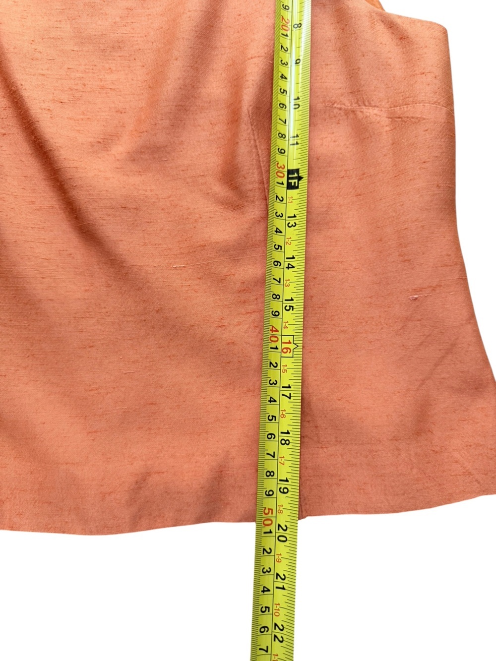 Vintage Salvatore Ferragamo Copper Textured Sleeveless Shell Top Made in Italy - Picture 4 of 8